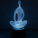 3D  Yoga LED Meditation Lamp