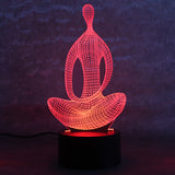 3D  Yoga LED Meditation Lamp