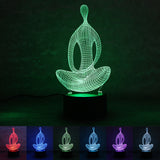 3D  Yoga LED Meditation Lamp