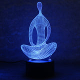 3D  Yoga LED Meditation Lamp