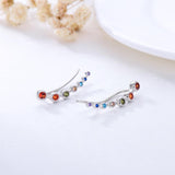 Silver Chakra Earrings for Women